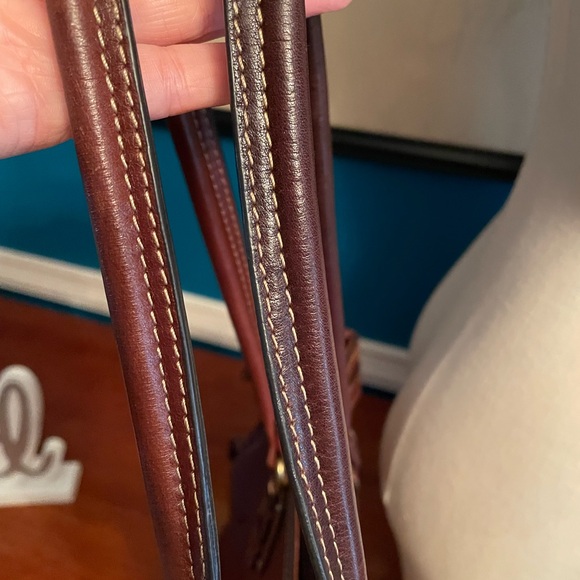 Fossil chocolate brown leather tote - Picture 6 of 16